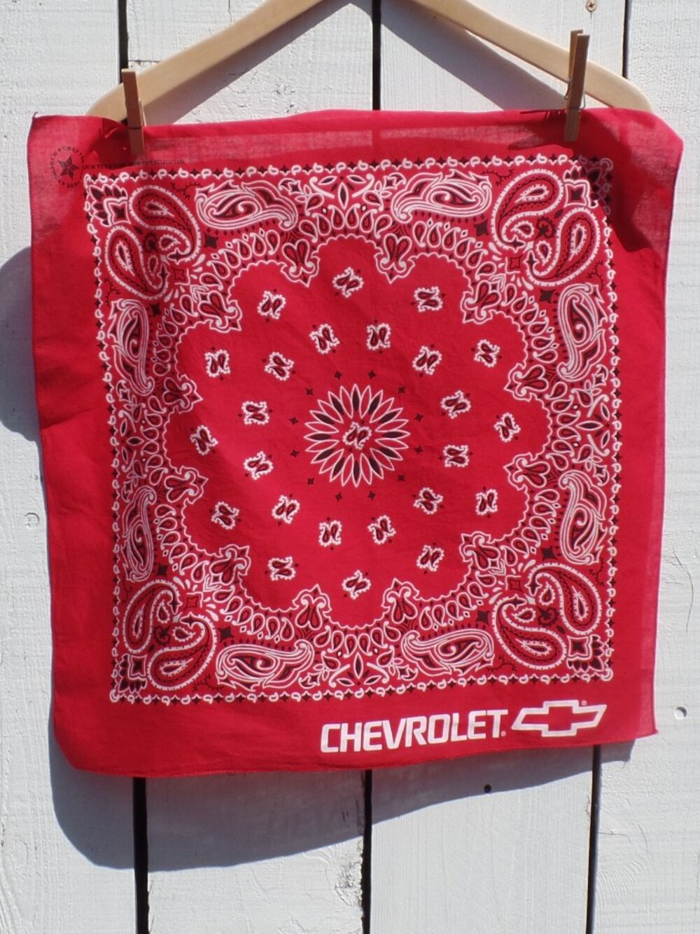HAV-A-HANK CHEVROLET Bandana RED Advertisement Scarf